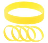 Amosfun 5 Piezas Pulseras de Silicona Deportivas para Eventos Accesorio para Pulseras Elásticas de Chic Amarillo