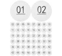 Amosfun 50 Pcs Bola de número de lotería Bola plástico Juego Bingo Bolas de Bingo de Repuesto Bolas de Loteria numeradas Bolas de lotería Divertidas rifa de Bolas de Dibujo