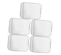 Amosfun 5piezas Protectores De Asientos De Coche Alfombrillas Grandes Transparentes Impermeables Mayoría De Vehículos Protegen Suciedad Rozaduras Asiento Trasero