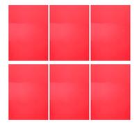 Amosfun 6 Láminas de Filtro de Luz de Gel Transparentes Rojo, Película Difusora de PVC para Iluminación, Láminas de Atenuación de Luz para Fotografía, Teatro y Proyectos Educativos