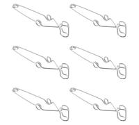 Amosfun 6 Piezas Abrazaderas Metálicas Grandes para Tubos de Laboratorio Soporte Ajustable para Tubos de Ensayo y Matraces Pinzas Resistentes para Uso Investigación y Experimentos Químicos