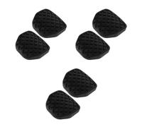 Amosfun 6 Piezas Almohadilla para Pedal de Montacargas Antideslizante de | Textura Profunda y Ranuras Marcadas, Amortiguación de Impacto y Reparto de Presión, para Freno y Embrague