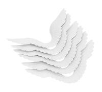 Amosfun 6 Piezas de Alas de Ángel en Color para Manualidades DIY de Navidad, Accesorios de Bricolaje para Adornos Navideños, Decoraciones Artesanales Pequeñas para Árbol y Regalos