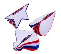 Amosfun 6 Piezas Decoraciones Colgantes Forma de Panal Rojo Blanco Azul Estrellas Patrióticas para Fiesta Julio Día y Memorial Day Adornos Festivos