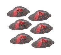 Amosfun 6 Piezas modelo de volcán kits de modelo volcánico juguete de volcán conformado falso para simulación volcán decoración estatua volcánica el plastico