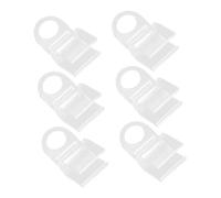 Amosfun 6 Piezas Unidades Clips para Cortinas Enrollables de Plástico con Diseño U Agarre Firme y Fácil Instalación Sujetadores para Cortinas y Toldos