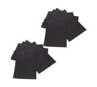 Amosfun 60 Piezas Servilletas de Cóctel Negras Desechables de Fiestas Especiales Servilletas Absorbentes