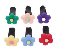 Amosfun 6piezas Porta Incienso De Aromaterapia Clips Difusores De Ventilación Para Coche Forma De Flor Creativos y Ambientadores Para Salida De Aire Decoración Interior Para Coche