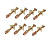 Amosfun 8 Juegos Conector de tablero de cama favores de la ducha de bebé guante de mango de tapa de olla caliente pernos hardware del marco de la cama partes de la cama cuna suite tornillo