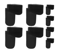 Amosfun 8 Piezas de Reposapiés para Clarinete de Silicona Negra Soporte Cómodo para Dedos y Protección para Pulgar en Instrumentos de Viento