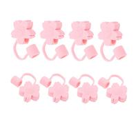 Amosfun 8 Piezas Tapa de Silicona Reutilizable para Adorables Protección Suciedad para Fiestas Temáticas y Celebraciones Diseño Antisalpicaduras Accesorio Práctico para Bebidas