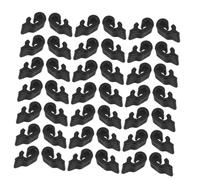 Amosfun 80Piezas Clips Organizadores de Armario Hebillas Multifuncionales para Gabinetes Jaulas de Mascotas y Almacenamiento Instalación y Material Duradero Espacio
