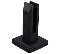 Amosfun Abrazadera de Vidrio Instalación Fácil y Fuerza de Sujeción Moderada en Acero Inoxidable Negro para Barandilla de Piscina para Escaleras y Proyectos DIY