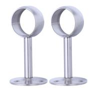 Amosfun Abrazadera para Cortina Soporte De Sujeción Fácil Instalación 2 Piezas Soporte para Cortina De Montaje En Techo Sin Taladro para Barras De Cortina De Acero Inoxidable 32