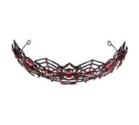 Amosfun accesorio para el cabello Diadema de Halloween cumpleaños rey coronas suministros para la fiesta suministros de cosplay coronas de halloween para mujer aro de pelo aleación