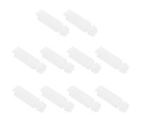 Amosfun Accesorios para Poleas de Cortina 10 Piezas de Plástico para Reemplazo de Soporte en Persianas Verticales, Uso en Interiores Residenciales