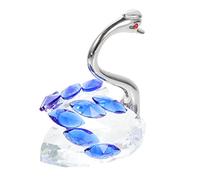 Amosfun Adorno De Cisne De Cristal Adorno De Cisne Adorno De Cristales Rosados Accesorios para Temática Alas De Ángel Estatua De Cisne Creativa Figura De Luz