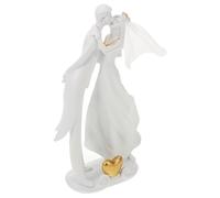 Amosfun Adorno, Escultura de Resina Color Marfil para Boda y Escritorio, Decoración Romántica de Novios, Fácil Mantenimiento