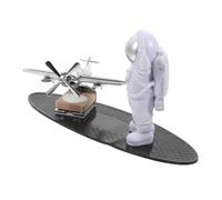 Amosfun Adorno Para Salpicadero De Coche Forma De Astronauta Ambientador De Avión Solar Figura De Astronauta Miniatura Para Coche Difusor De Aceite Para Automóvil Decoración Para Viajes Av