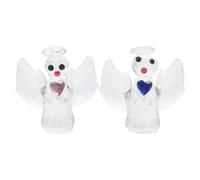 Amosfun Adornos Alas Ángel Cristal Decoración Casa Decoración Cristal Original