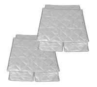 Amosfun Aislante para Congelador de Protector y Resistente al Sol para Refrigeradores Exteriores Funda Decorativa para Congeladores Domésticos y Comerciales Oxford Imán y Aluminio