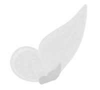 Amosfun Alas de Copo de Nieve en Color Blanco para Disfraz de Niña, Tamaño Pequeño, Accesorio para Fiesta, Cosplay y Juego de Rol, Material Ligero y Duradero, Ideales para Carnaval
