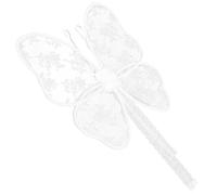 Amosfun Alas de Disfraz de Encaje Color Marfil para Niñas, Accesorio Ligero de Cosplay y Fiesta, Decoración para Disfraces y Presentaciones en Escenario, para Cumpleaños