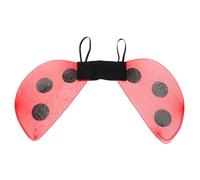 Amosfun Alas de Mariquita para Accesorios de Disfraz de Malla Ligera para Fiestas Infantiles Halloween Cumpleaños y Escénicas