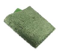 Amosfun Alfombra para Reptiles y Anfibios 40x25 Cm, Césped Artificial Realista, Cojín Reutilizable para Tortugas, Ranas y Mascotas en Terrarios, Sustrato Decorativo y Humidificador