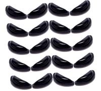 Amosfun Almohadillas Nasales de Silicona Elevadoras y Cómodas Antideslizantes para Mejorar Ajuste 20 Pares para Gafas en Monturas Ópticas Planas