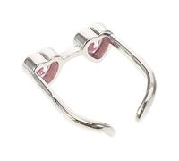 Amosfun Anillo Ajustable de Aleación de Zinc Diseño Creativo de Gafas y Corazón, Estilo Adorable para Parejas, Adecuado para Anillos de Dedo Índice y Moda