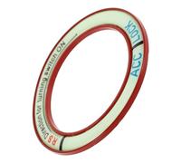 Amosfun Anillo de Pegatina para Botón de Arranque del Coche Iluminación Roja, Cubierta de Gel de Sílice para Interruptor de Encendido Interior, Accesorio para Mujer en Entorno