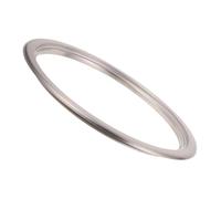 Amosfun Anillo de Tapa Empotrada de Acero Inoxidable para Bote de Basura Solapa Abatible Cubierta Protectora para Contenedor de Residuos de Cocina y Baño Accesorio Integrado para