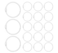 Amosfun Anillos de Encuadernación Metálicos Bisagras 25 Mm, 60 Piezas, Anillos para Carpeta de Hojas Sueltas, para Tarjetas Índice, Llaveros y Álbumes de Recortes, Accesorios de Oficina