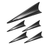 Amosfun Antena de Coche Diseño de Aleta de Tiburón Negro Abs para Camiones y SUV, Resistente al Sol, Lluvia y Polvo, Paquete de 5 Piezas Moderno y Elegante