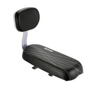 Amosfun Asiento Trasero Asiento Trasero Respaldo de Bicicleta de Cuero PU Negro, Suave y Cómodo para Llevar Otro Pasajero para Bicicletas Infantiles y Plegables