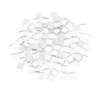 Amosfun Azulejos de Vidrio Espejados Autoadhesivos 200 Piezas Plateados, Mosaico Pequeño Resistente al Aceite para Decoración DIY en Cocina y Baño, Adhesivos Fáciles de Instalar y Limpiar