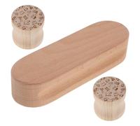 Amosfun Badajo de Sastre de Madera 3 Piezas Tabla de Planchar 17,8 Cm y 2 Cilindros para Acolchado y Costura, Accesorio Multifunción para Plancha de Ropa y Manualidades de Costura