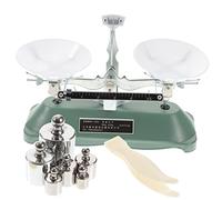 Amosfun Balance de Laboratorio Mecánica con Pesas y Pinzas Herramienta de Enseñanza Precisa para Aulas y Experimentos Triple con Bandeja