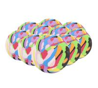 Amosfun Balones de Entrenamiento de Golf 10 Piezas de Espuma Eva Elásticas y Reutilizables, Bola de Colores para Práctica Interior y Exterior, Suministros de Golf Resistentes al Desgaste