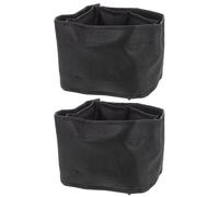 Amosfun Bandas Ajustables para Patas de Zanco de Yeso con Acolchado Grueso, Correa de Pierna Negra 2 Piezas para Zancos Sola Pata, Accesorio para Trabajo en Construcción y Renovación