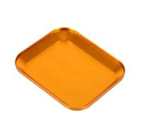 Amosfun Bandeja Magnética Metálica para Tornillos y Pernos, Soporte Compacto Dorado para Piezas Pequeñas, Accesorios Mecánicos y Almacenamiento en Taller Automotriz