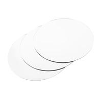 Amosfun Bandeja Redonda de Espejo Acrílico 20 Cm 3 Piezas para Velas, Calcomanías de Espejo de Pared, Decoración de Mesa para Bodas y Fiestas, Centros de Mesa Versátiles para