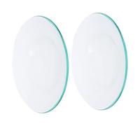 Amosfun Bandejas Reutilizables para Calentadores de Cera Fundida 2 Piezas, Placas de Revestimiento Antifugas Transparentes para Lámparas de Aromaterapia, Accesorios para Fragancias Hogar