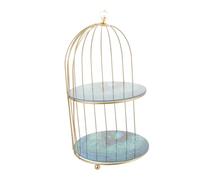 Amosfun Bandejas Titular De La Planta De Jaula De Pájaros Organizadores De Despensa y Almacenamiento Bandeja De Perfumes Soporte De Pastel De Jaula De Pájaros Decoración Planchar