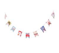 Amosfun Banner De Bunting Japonés Gato De La Suerte Maneki Neko Decoración Para Restaurante Izakaya Bazar Eventos 8.3 X 5.5 Pulgadas Estilo Tradicional Japonés