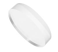 Amosfun Base Acrílica Transparente Redonda 10x2 Cm para Exhibición y Almacenamiento de Joyas y Cosméticos, Organizador Práctico para Decoración del Hogar y Colecciones