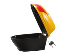 Amosfun Baúl para Scooter y Motocicleta Baúl Trasero Pequeño Almacenamiento Fácil y Resistente