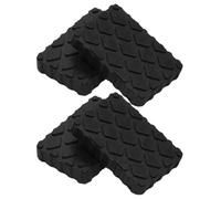 Amosfun Bloque de Goma Negro Absorción de Impactos 4 Piezas and Elevador de Vehículos para Gato Hidráulico para Diseño para Taller y Garaje