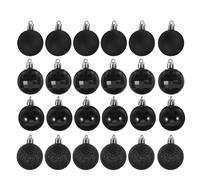 Amosfun - Bolas de Navidad de 4 cm, de plástico, irrompibles, para Navidad, Vacaciones, Fiestas, decoración (Doradas), plástico, 4 * 4 cm